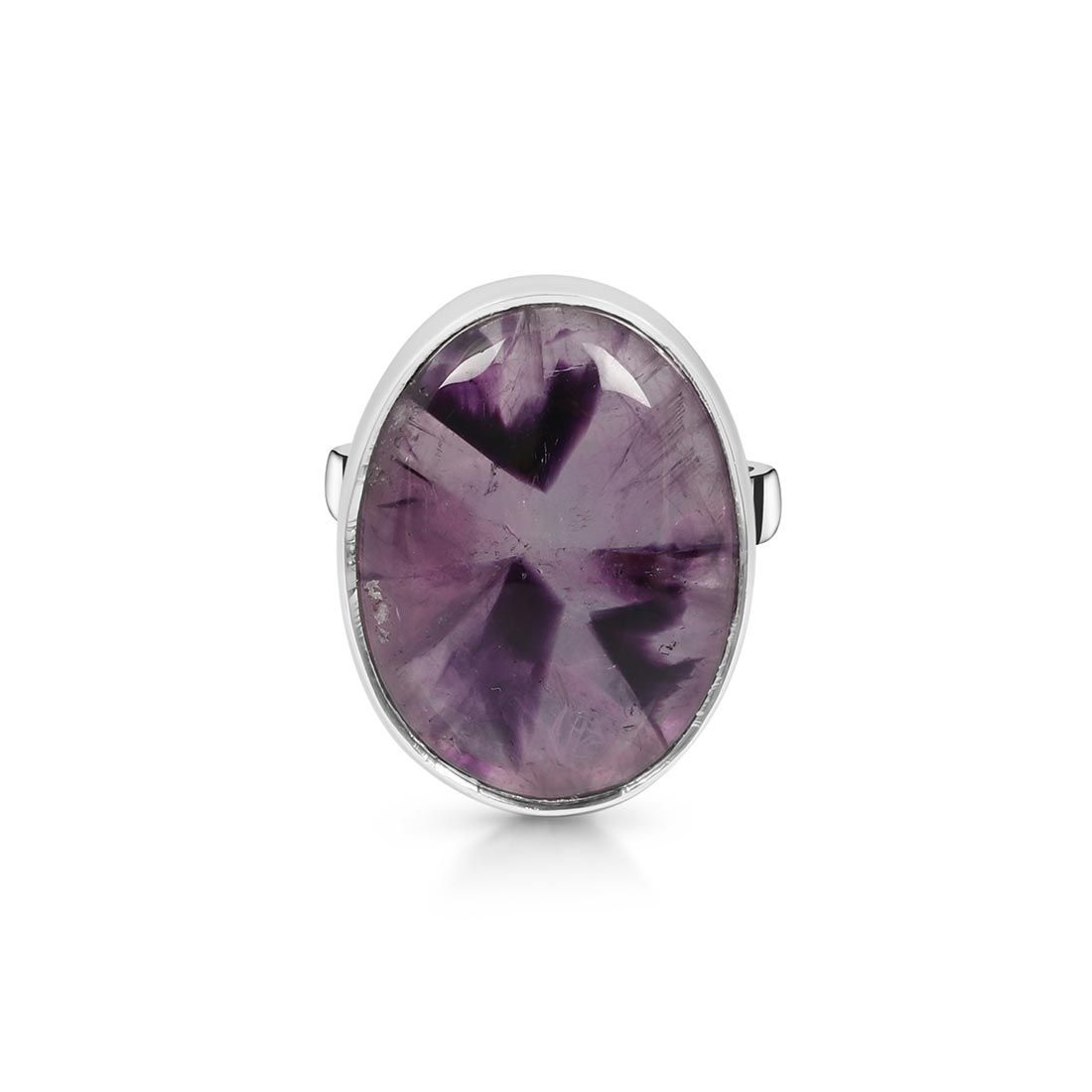 Star Amethyst Adjustable Ring-(STA-R-3.)